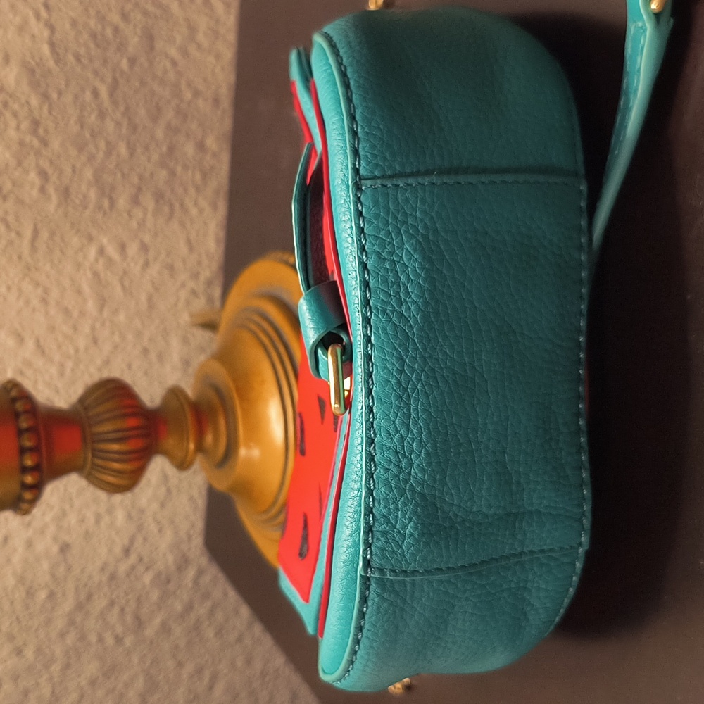 Vera Bradley Watermelon Crossbody Bag - Red and Teal - Picture 6 of 6